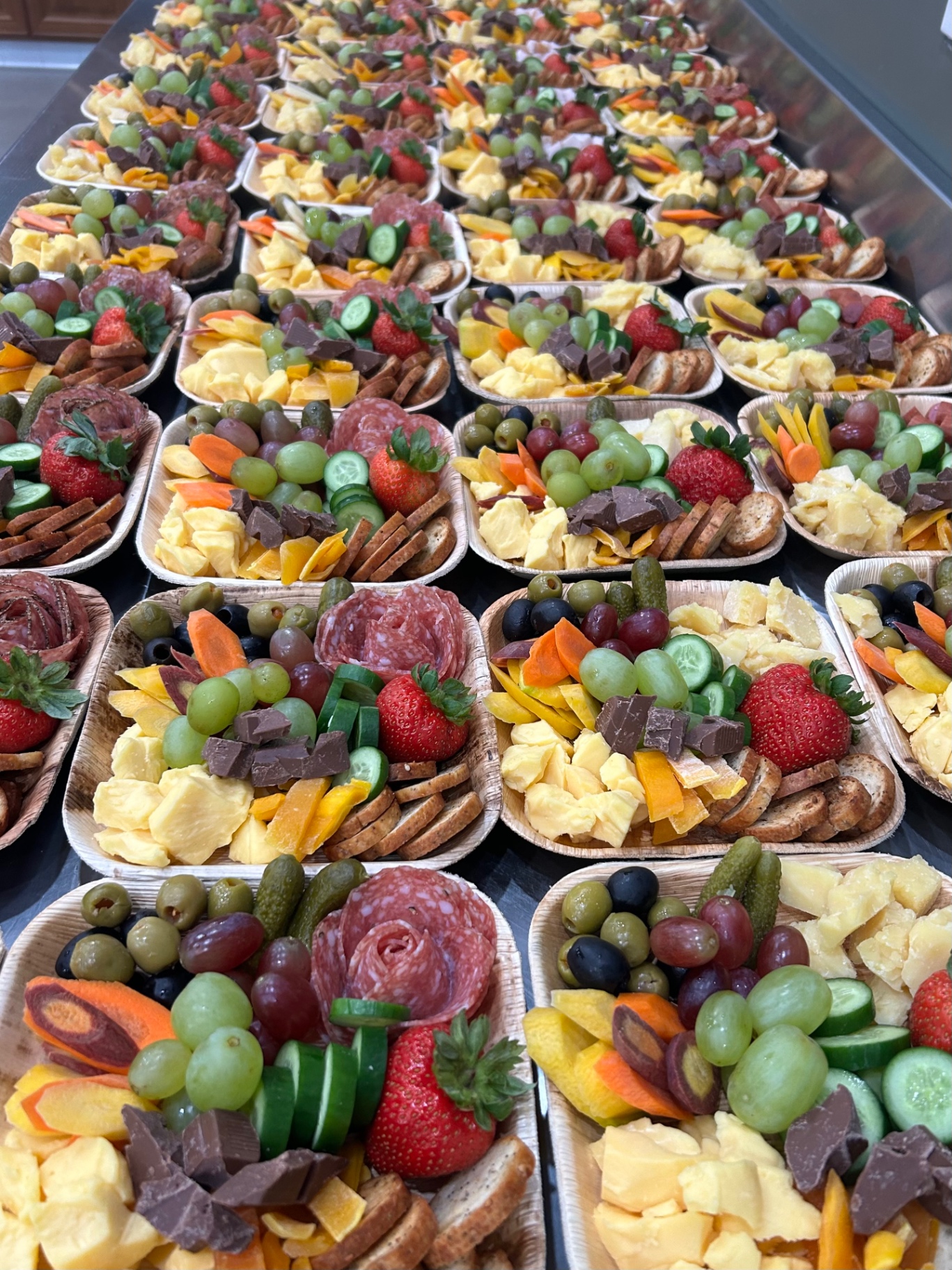 Grazing table spread at a Sacramento event
